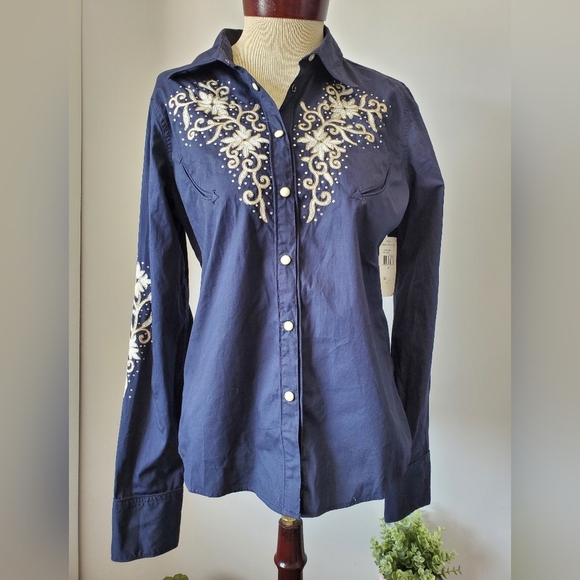Denim & Supply Ralph Lauren Tops - Ralph Lauren denim and supply  cowgirl/festival shirt. Size S/M
